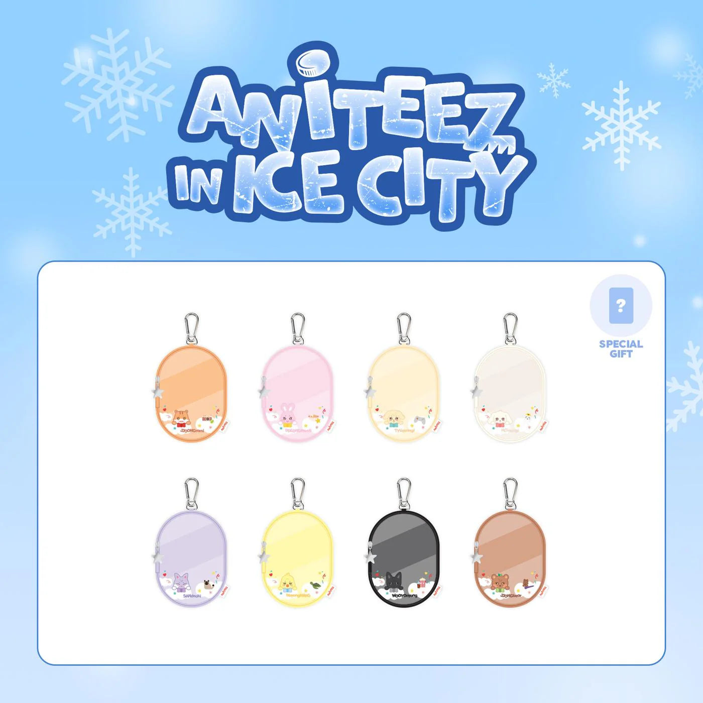 ATEEZ - ANITEEZ PVC POUCH KR VER. + 2024 ATEEZ TOUR PHOTOCARD (RANDOM)