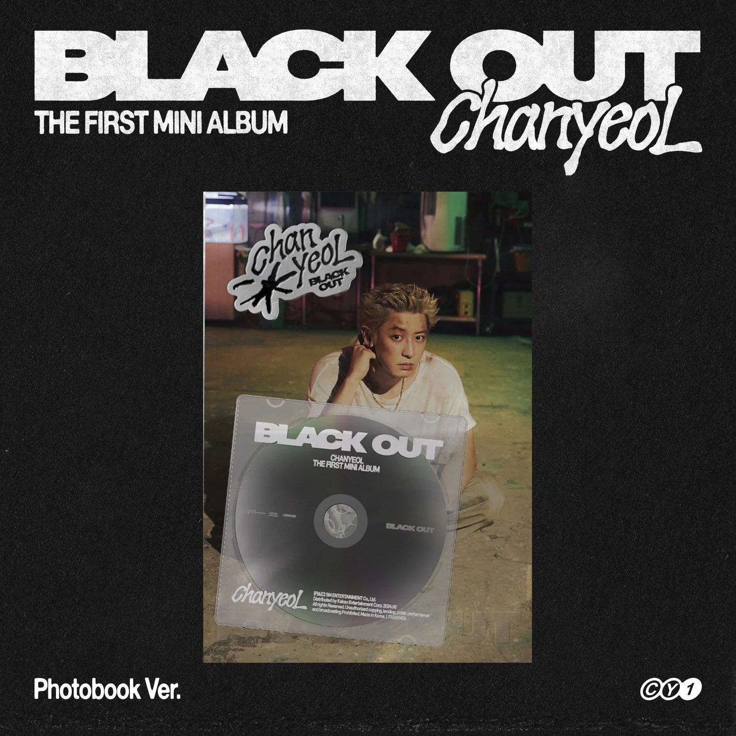 EXO CHANYEOL 1ST MINI ALBUM - BLACK OUT (PHOTOBOOK VER) + POB
