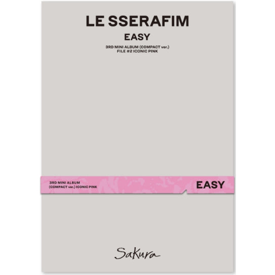 LE SSERAFIM 3RD MINI ALBUM - EASY (COMPACT VER.)