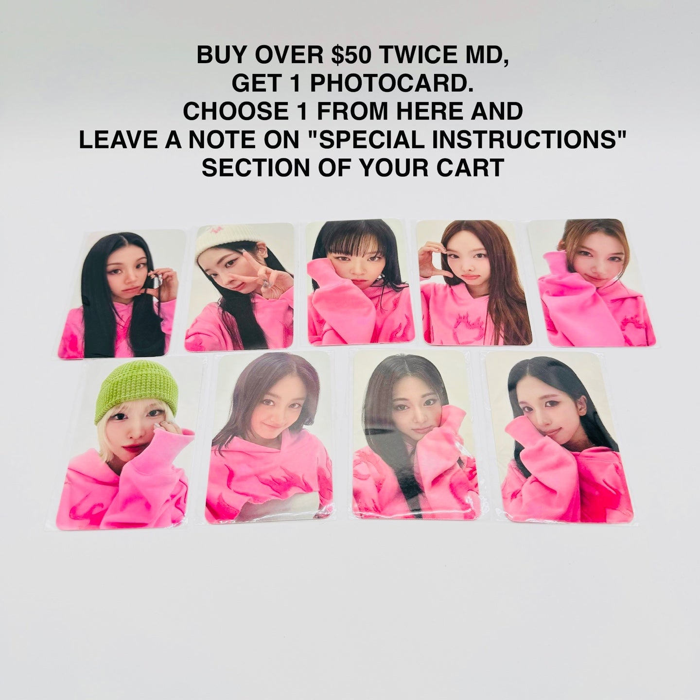 TWICE TINCASE PHOTOCARD SET ('STRATEGY' POP-UP IN SEOUL OFFICIAL MD)