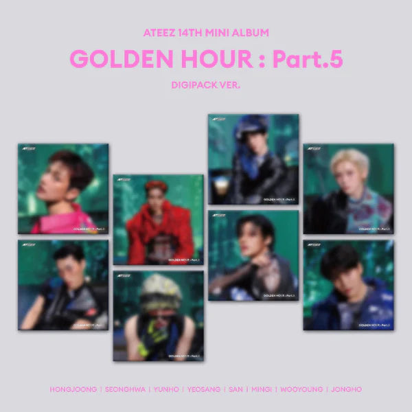 ATEEZ 14TH MINI ALBUM - GOLDEN HOUR PART. 5 (DIGIPACK VER.)