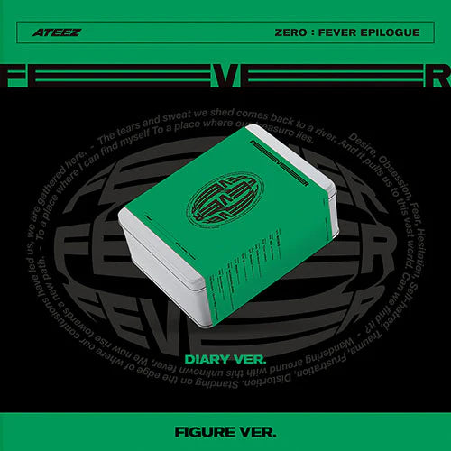 ATEEZ 1ST REPACKAGE EP ALBUM - ZERO : FEVER EPILOGUE (FIGURE/DIARY VER) w/KQ SHOP POB