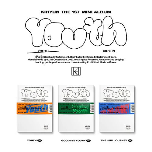 KIHYUN (MONSTA X) 1ST MINI ALBUM - YOUTH