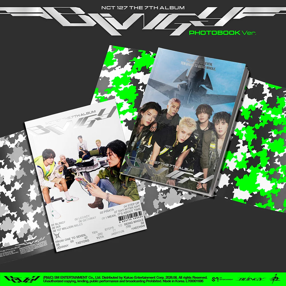 NCT 127 7TH ALBUM - BLINGY (PHOTOBOOK VER. w/SMTRUE LUCKY DRAW)