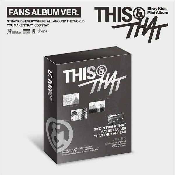 STRAY KIDS 10TH MINI ALBUM - THIS & THAT (FANS ALBUM Ver.)