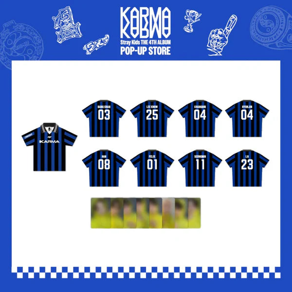 STRAY KIDS - UNIFORM T-SHIRT [KARMA POP-UP Store Official MD STRAY KIDS - UNIFORM T-SHIRT [KARMA POP-UP Store Official MD