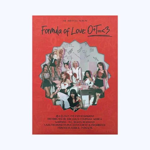 TWICE 3RD ALBUM - FORMULA OF LOVE: O+T=<3