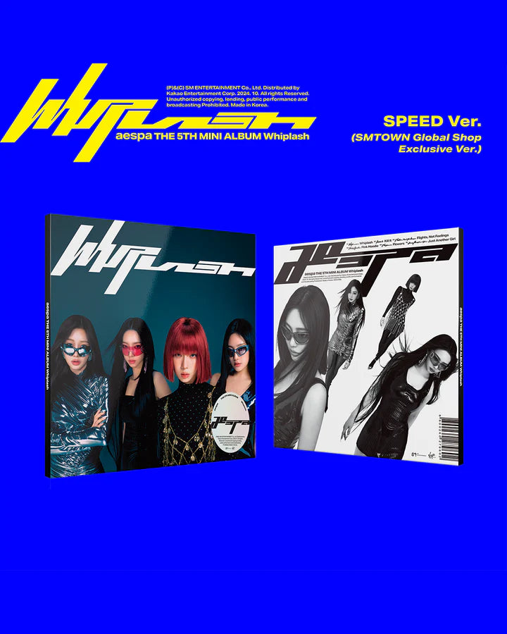 AESPA 5TH MINI ALBUM - WHIPLASH (SPEED: SMTOWN GLOBAL EXCLUSIVE VER.)