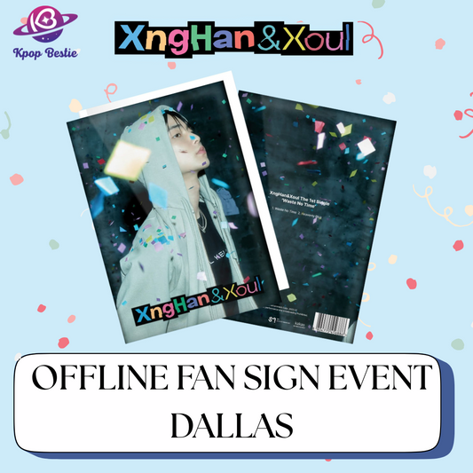 [DALLAS FAN SIGN EVENT] XngHan&Xoul 1st Single - [Waste No Time] (Photo Book Ver.) **Unreleased Selfie Photocard (1 out of 3 versions)