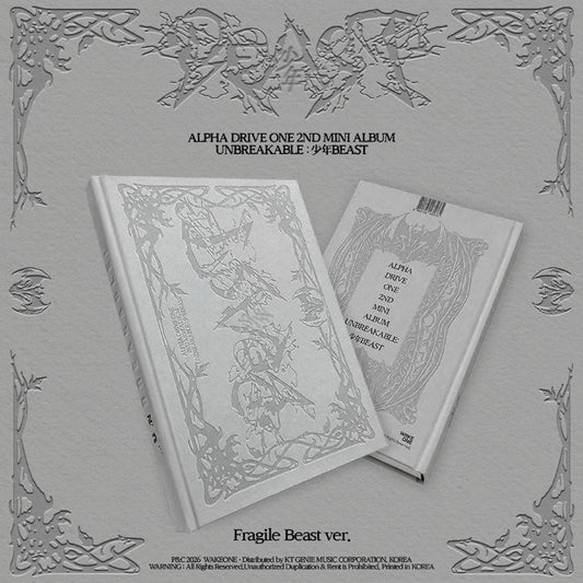 ALPHA DRIVE ONE 2ND MINI ALBUM - UNBREAKABLE : 少年BEAST (FRAGILE BEAST VER.)