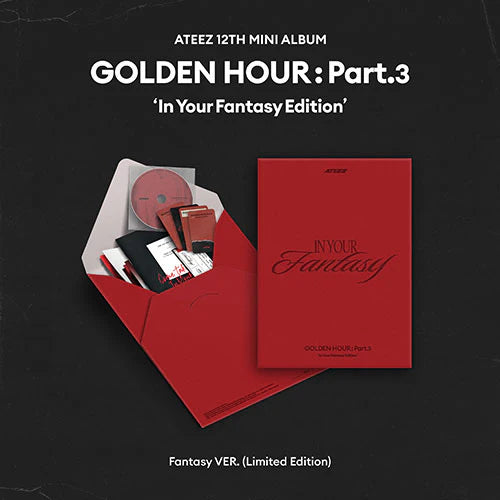 ATEEZ 12TH MINI ALBUM - GOLDEN HOUR : PART. 3 (IN YOUR FANTASY EDITION w/MAKESTAR POB