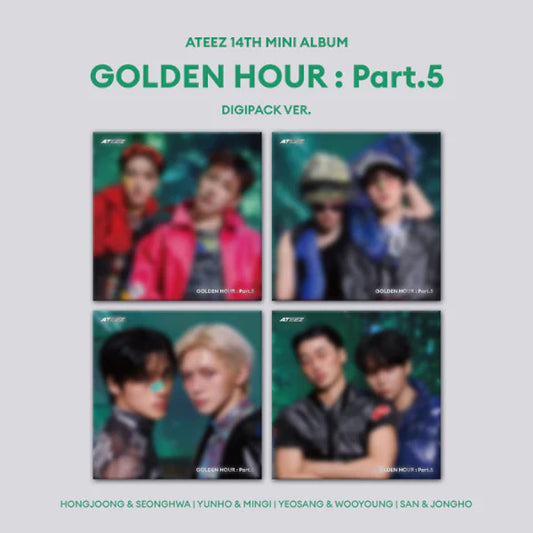 ATEEZ 14TH MINI ALBUM - GOLDEN HOUR PART. 5 (DIGIPACK UNIT VER.)