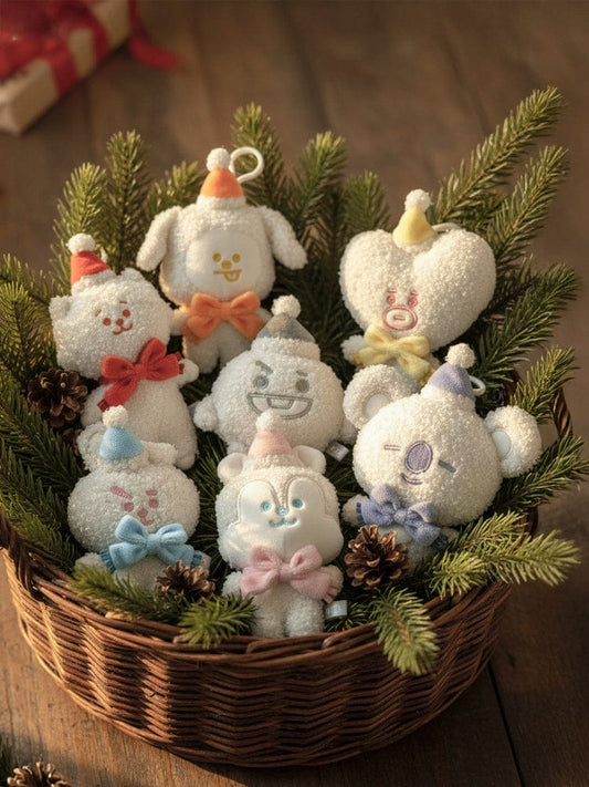 BT21 - SNOWMAN PLUSH KEYRING