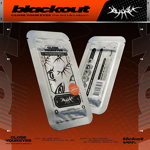 CLOSE YOUR EYES 3RD MINI ALBUM - BLACKOUT (TICKET VER.)