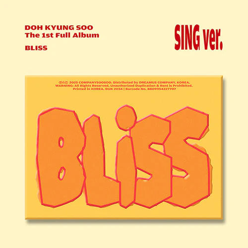 DOH KYUNG SOO 1ST ALBUM - BLISS