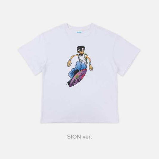 NCT WISH - T-SHIRT (ILLUSTRATION VER.) [FIND YOUR COLOR POP-UP Official MD]