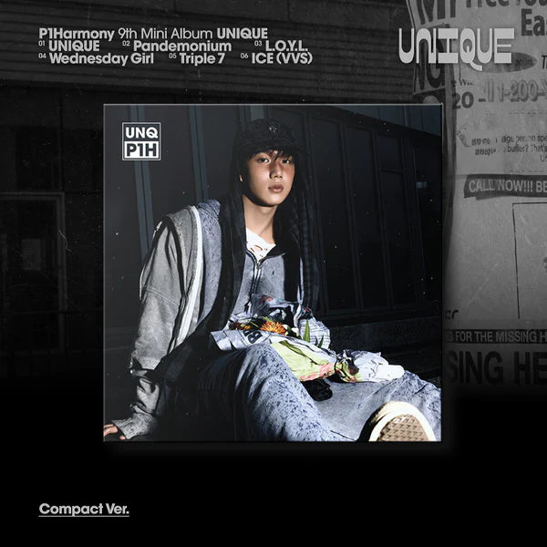 P1HARMONY 9TH MINI ALBUM - UNIQUE (COMPACT VER.)