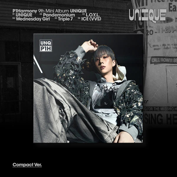 P1HARMONY 9TH MINI ALBUM - UNIQUE (COMPACT VER.)