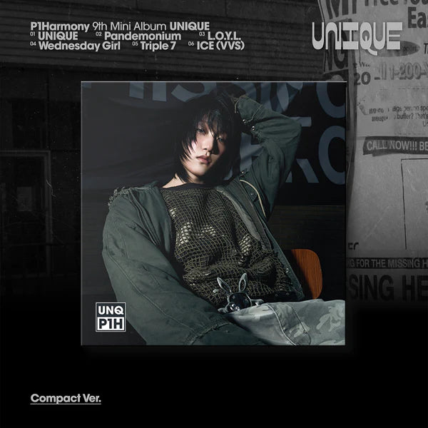 P1HARMONY 9TH MINI ALBUM - UNIQUE (COMPACT VER.)
