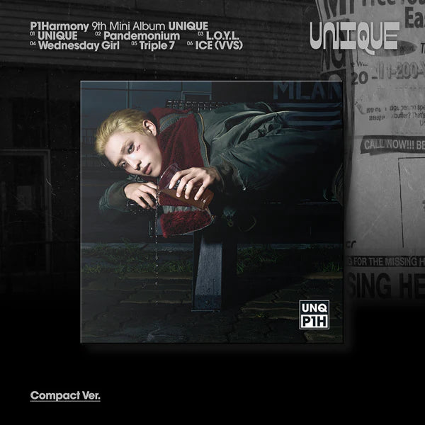 P1HARMONY 9TH MINI ALBUM - UNIQUE (COMPACT VER.)