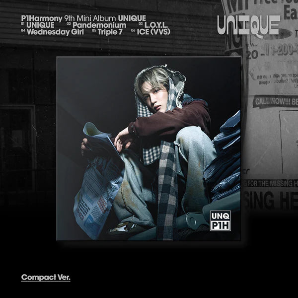 P1HARMONY 9TH MINI ALBUM - UNIQUE (COMPACT VER.)
