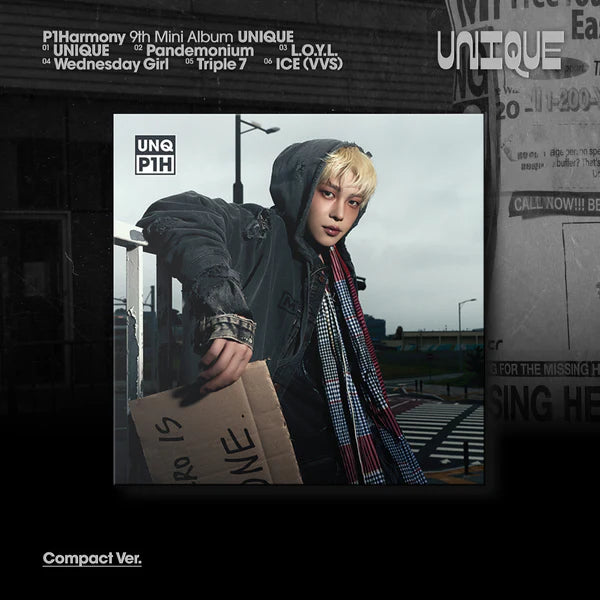 P1HARMONY 9TH MINI ALBUM - UNIQUE (COMPACT VER.)
