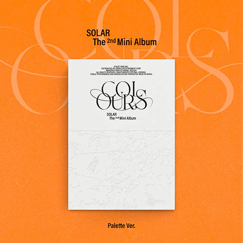 SOLAR 2ND MINI ALBUM - COLOURS (PALETTE VER.)