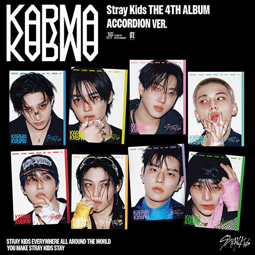 STRAY KIDS 4TH ALBUM - KARMA (ACCORDION VER.) w/FANSHOP POB