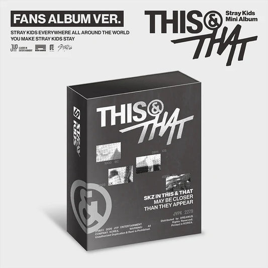 STRAY KIDS 10TH MINI ALBUM - THIS & THAT (FANS ALBUM Ver.)