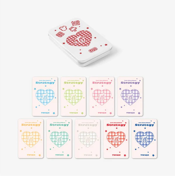 TWICE TINCASE PHOTOCARD SET ('STRATEGY' POP-UP IN SEOUL OFFICIAL MD)