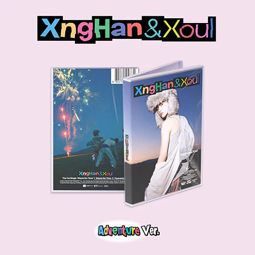 XngHan&Xoul 1ST SINGLE ALBUM - WASTE NO TIME (ADVENTURE VER.) w/KPOP BESTIE POB (RANDOM)