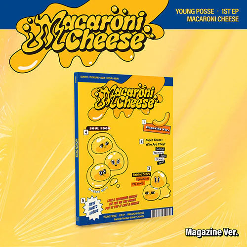 YOUNG POSSE 1ST EP ALBUM - MACARONI CHEESE (MAGAZINE VER.)