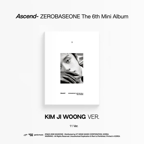 ZEROBASEONE 6TH MINI ALBUM - ASCEND (11 VER.)