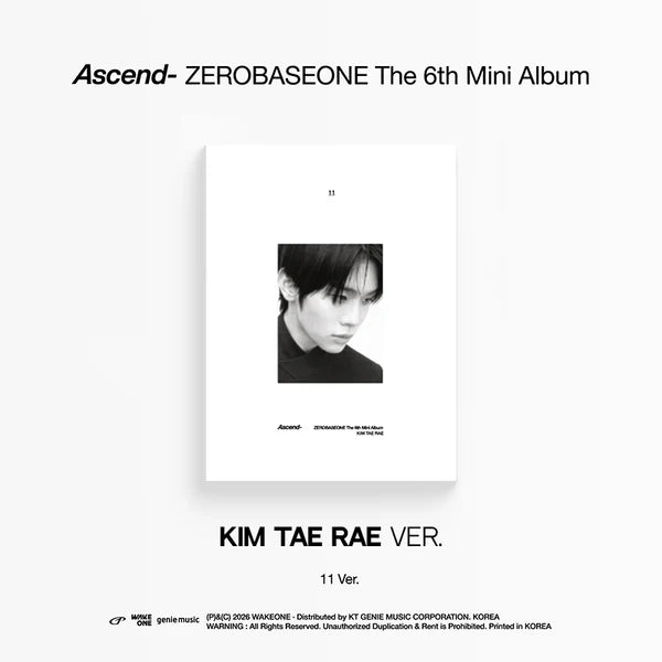 ZEROBASEONE 6TH MINI ALBUM - ASCEND (11 VER.)