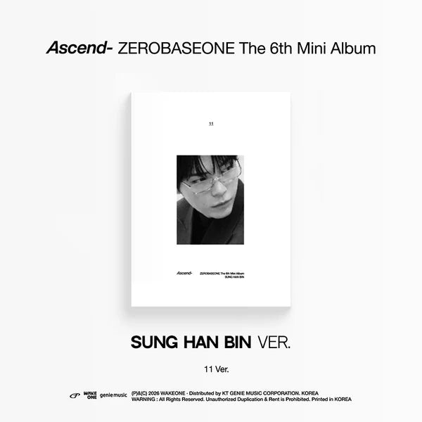 ZEROBASEONE 6TH MINI ALBUM - ASCEND (11 VER.)