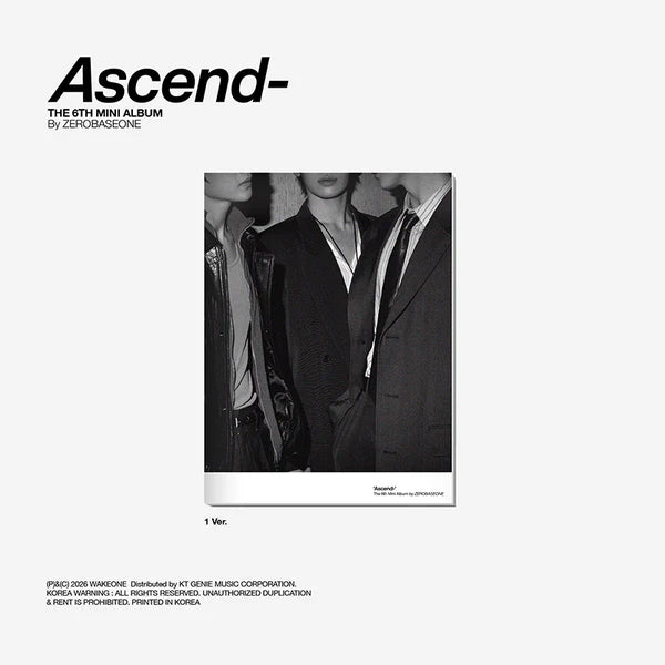 ZEROBASEONE 6TH MINI ALBUM - ASCEND (PHOTOBOOK VER.)